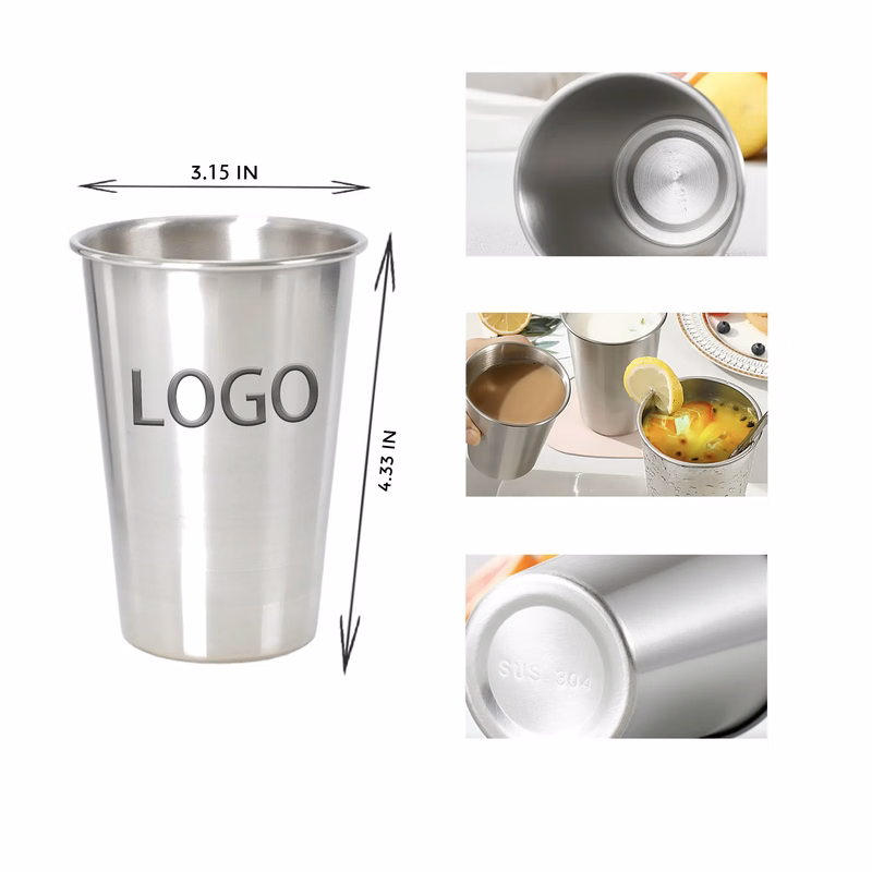 MOQ 10 PCS 12 OZ Stainless Steel Cup