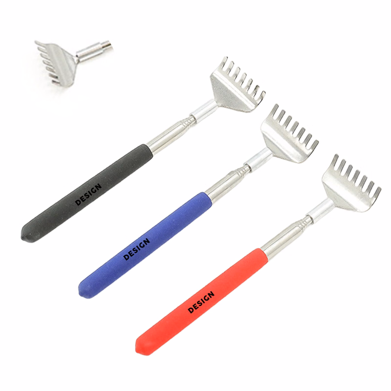 MOQ 50 Retractable Stainless Steel Back Scratcher Portable