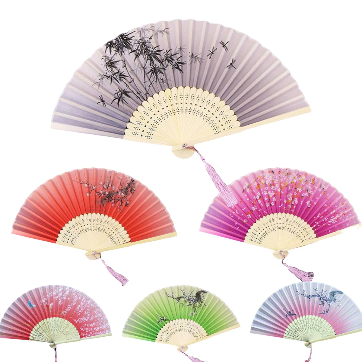 Classical Folding Bamboo Fan 1