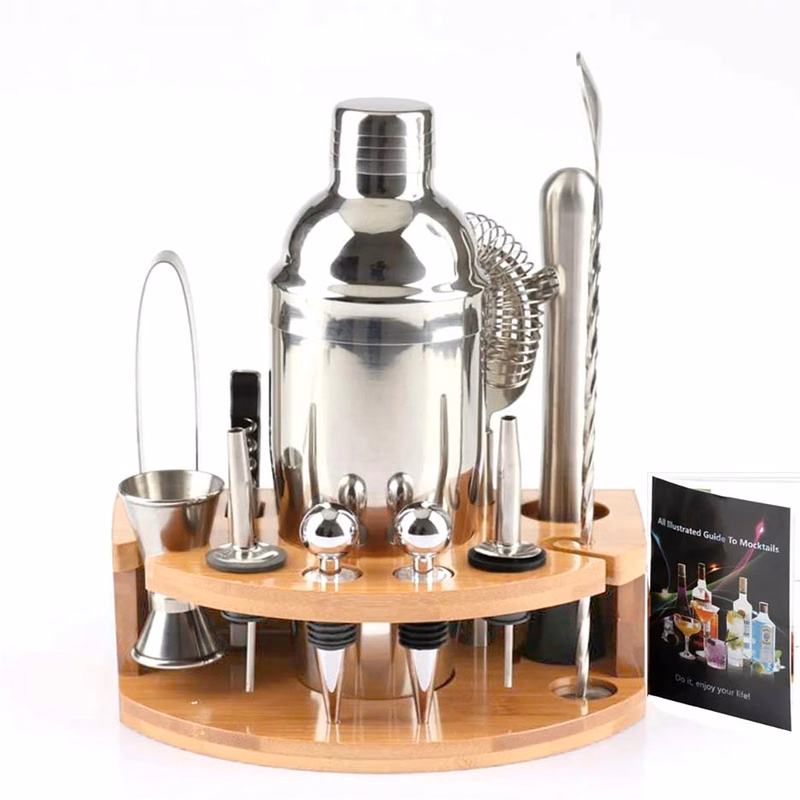 12 Pieces Stainless Steel Tool Cocktail Shaker Set