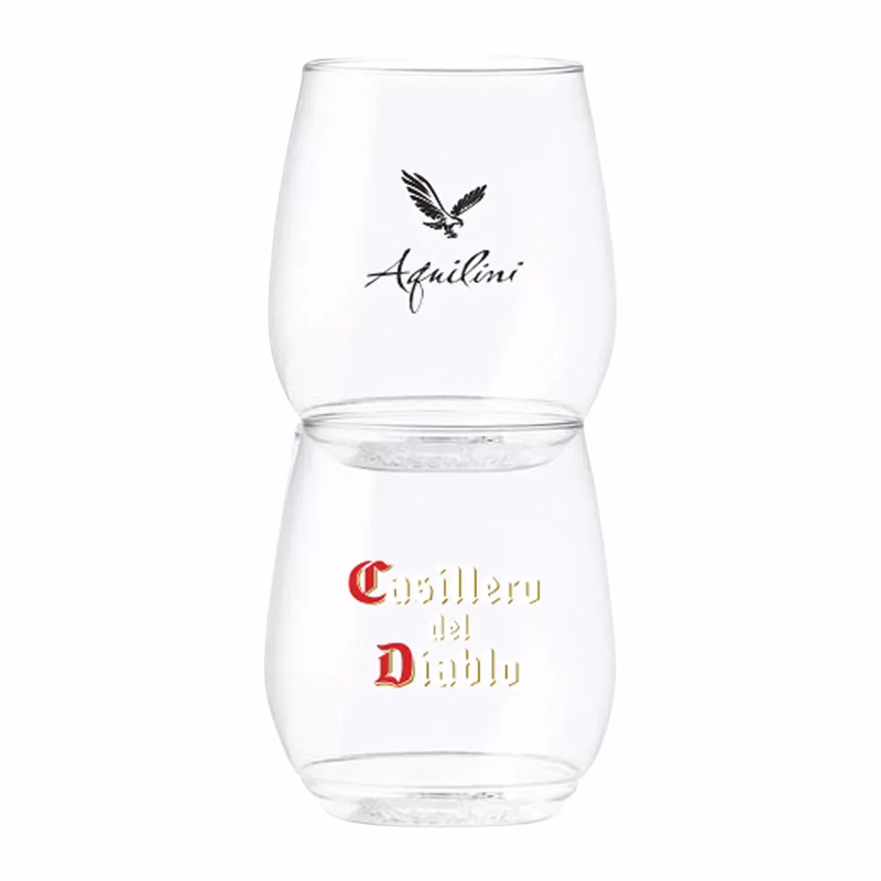 14oz. Stemless Plastic Wine Glass