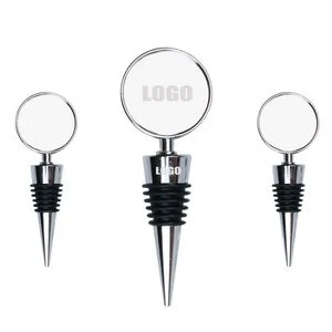Elegant Big Round Medal Wine Bottle Stopper 1