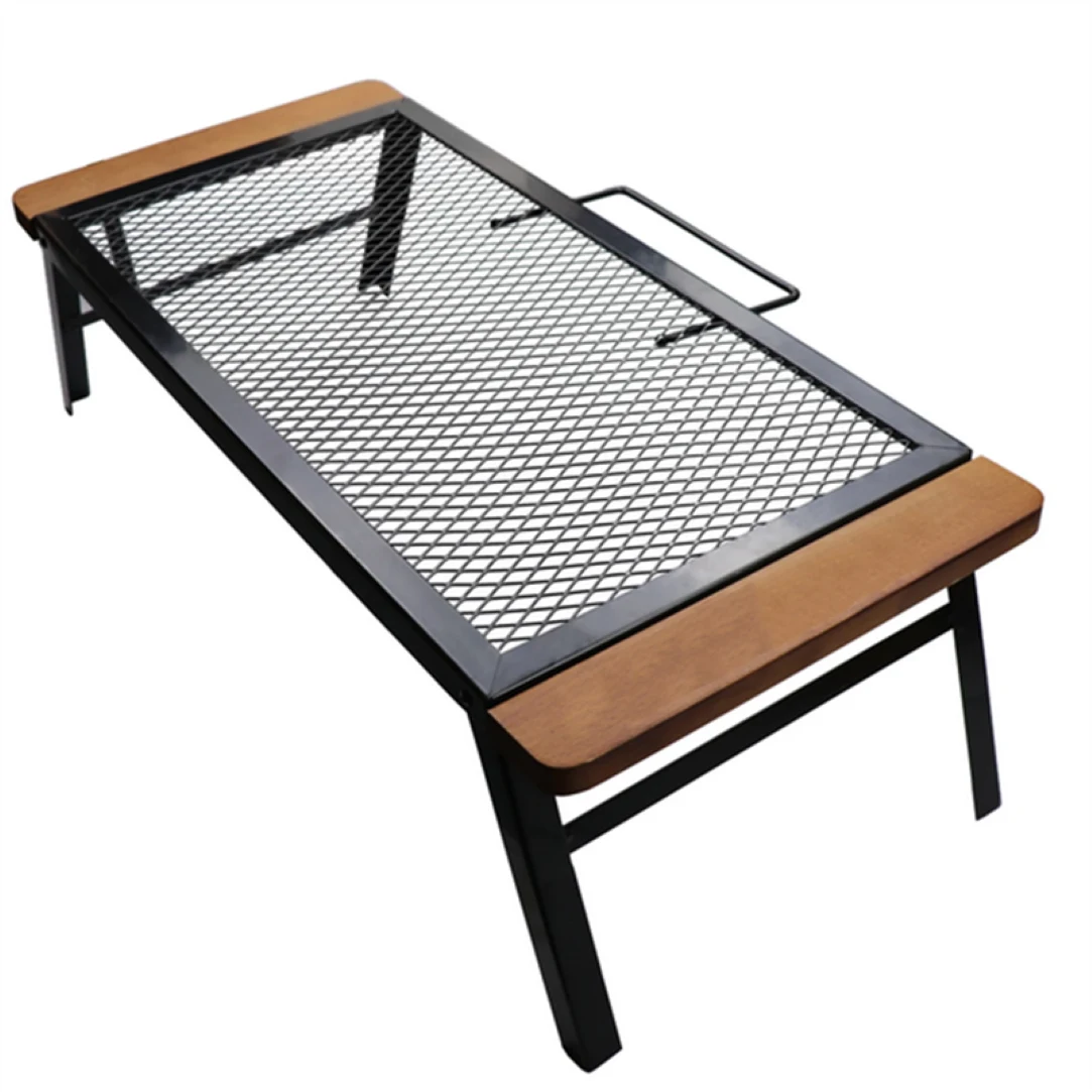 Collapsible Barbecue Iron Table with Handle 1