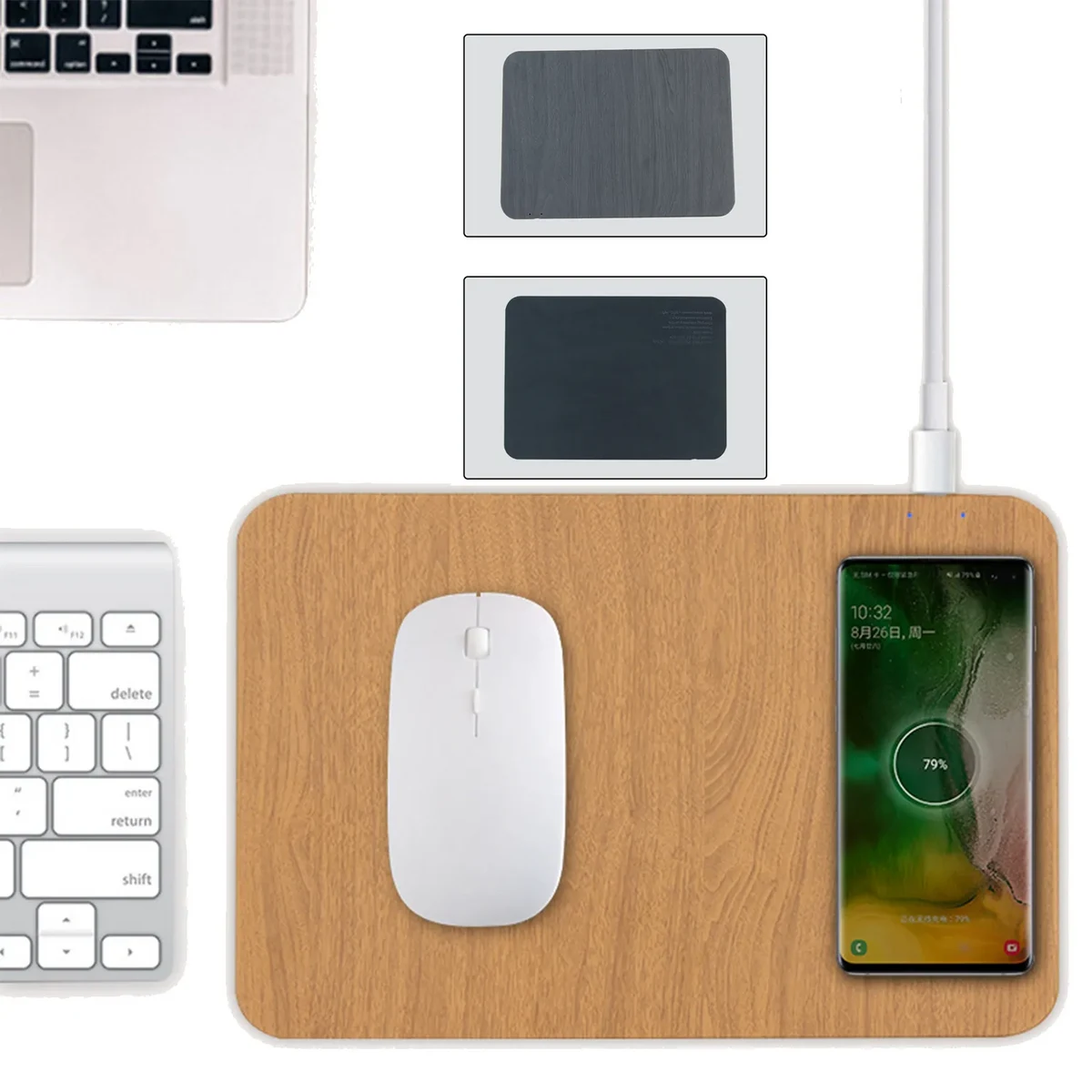Grain 15W QI Wireless Charger Mouse Pad 1