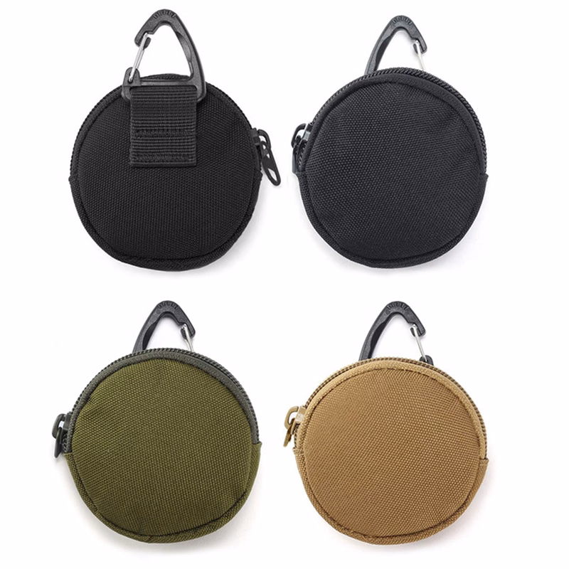 Round Zipper Key Pouch