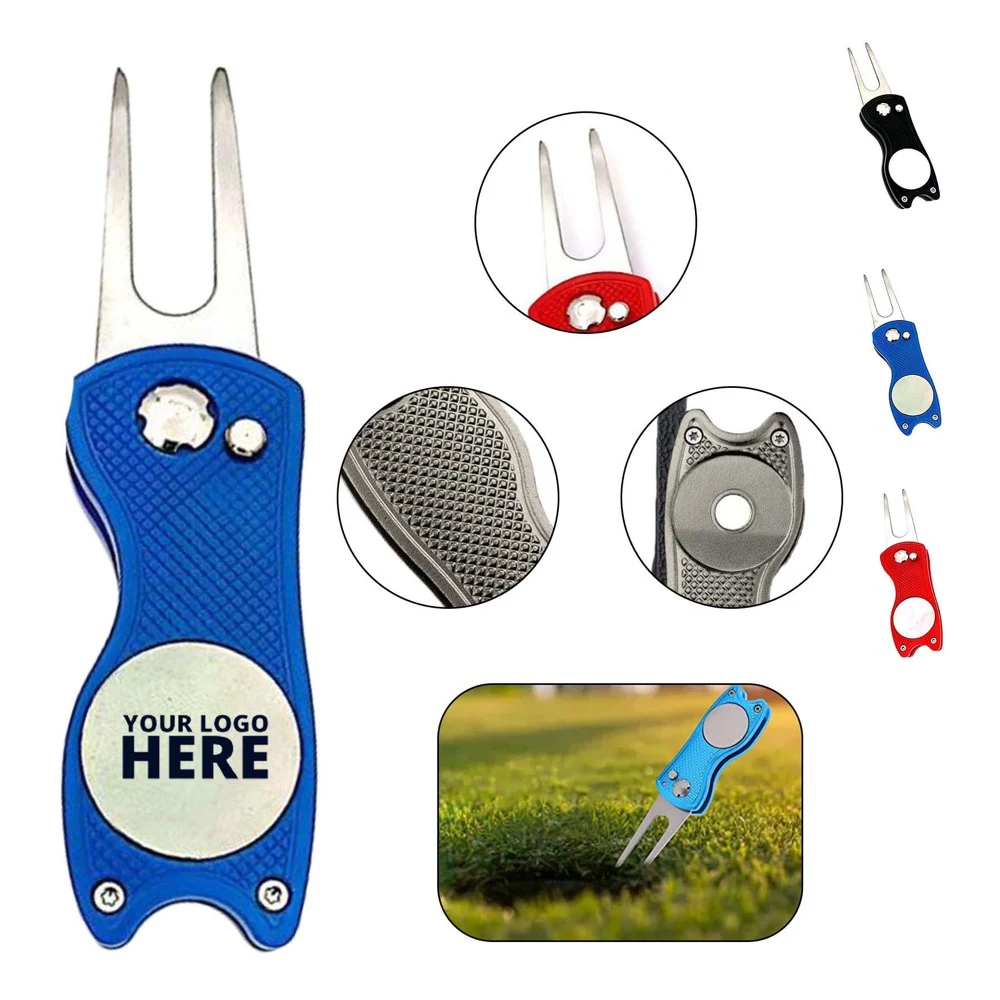 Stainless Steel Foldable Golf Fork 1