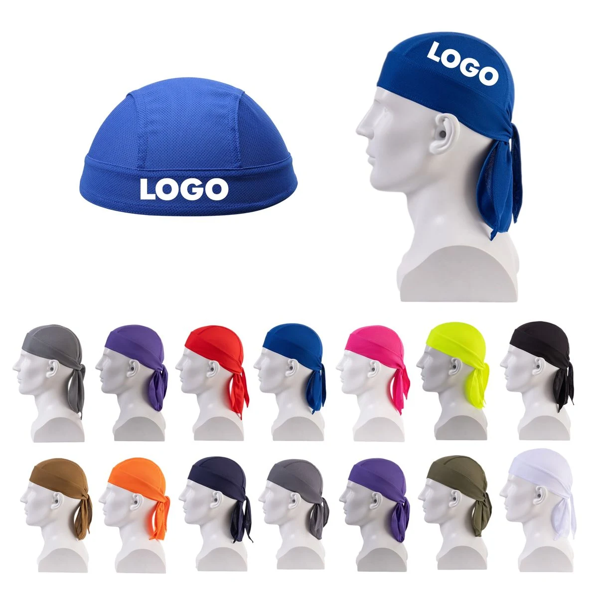 Sweat Wicking Mesh Pirate Bandana Hat 1