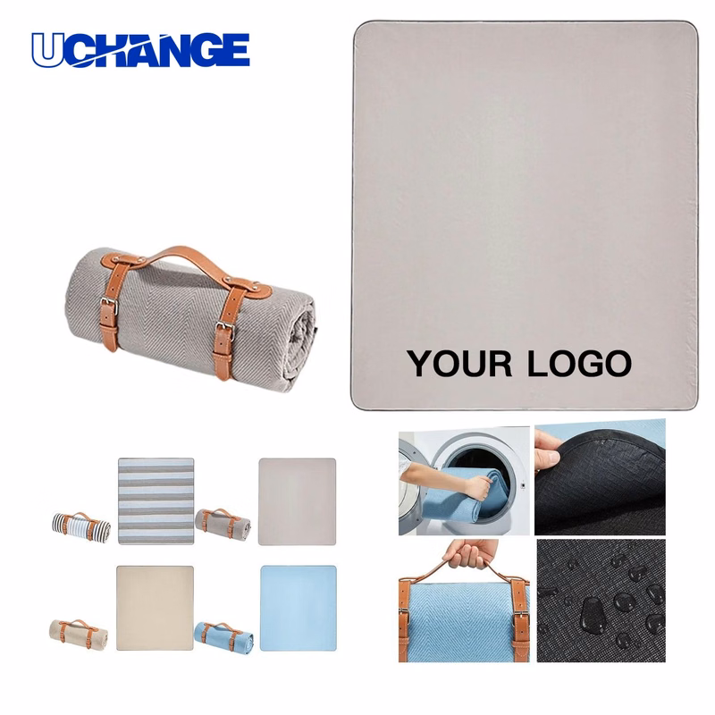 Portable Foldable Picnic Mat with Carry Strap for Outdoor Use