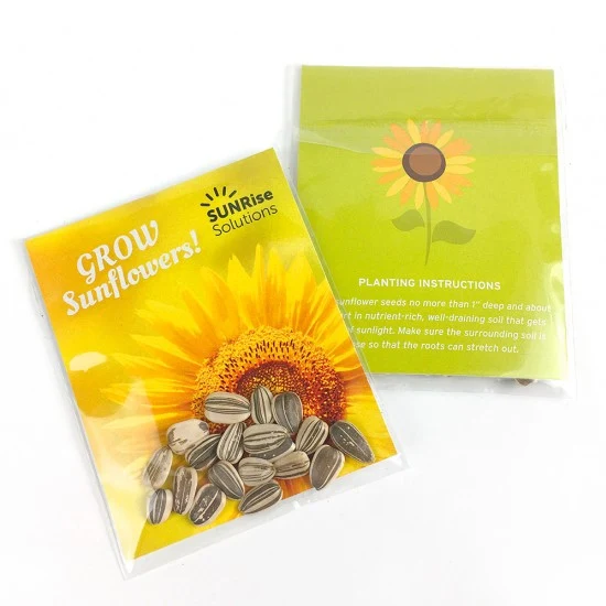 Double Sided Sunflower Seed Packets 1