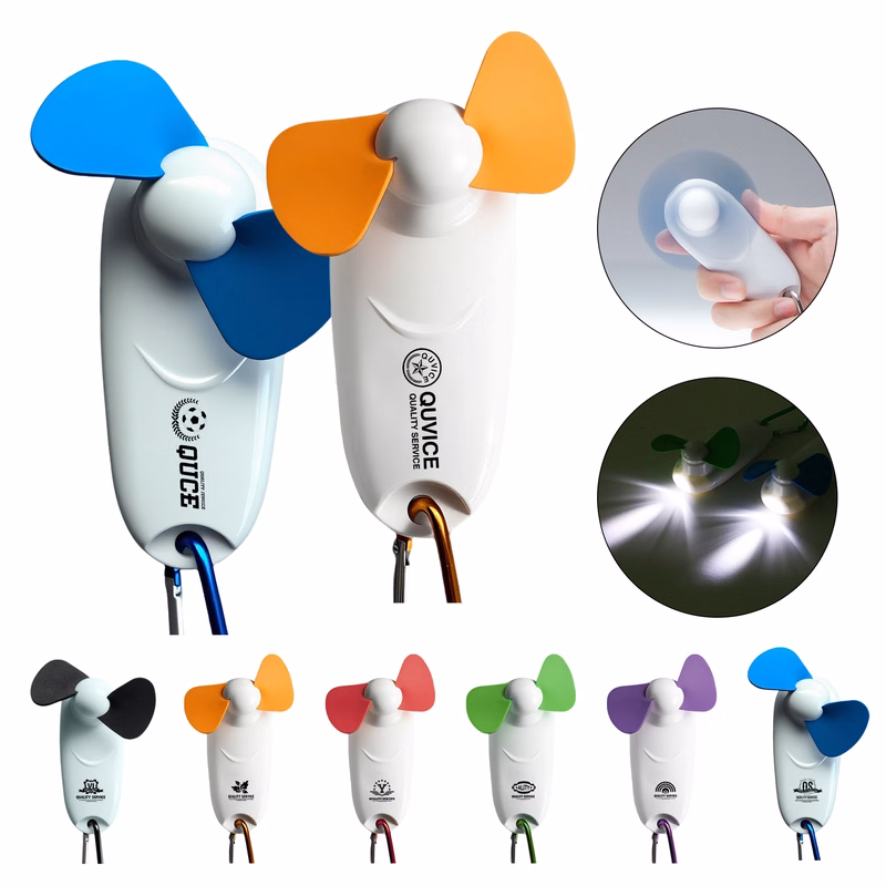 3-In-1 Portable Handheld LED Fan With Hook