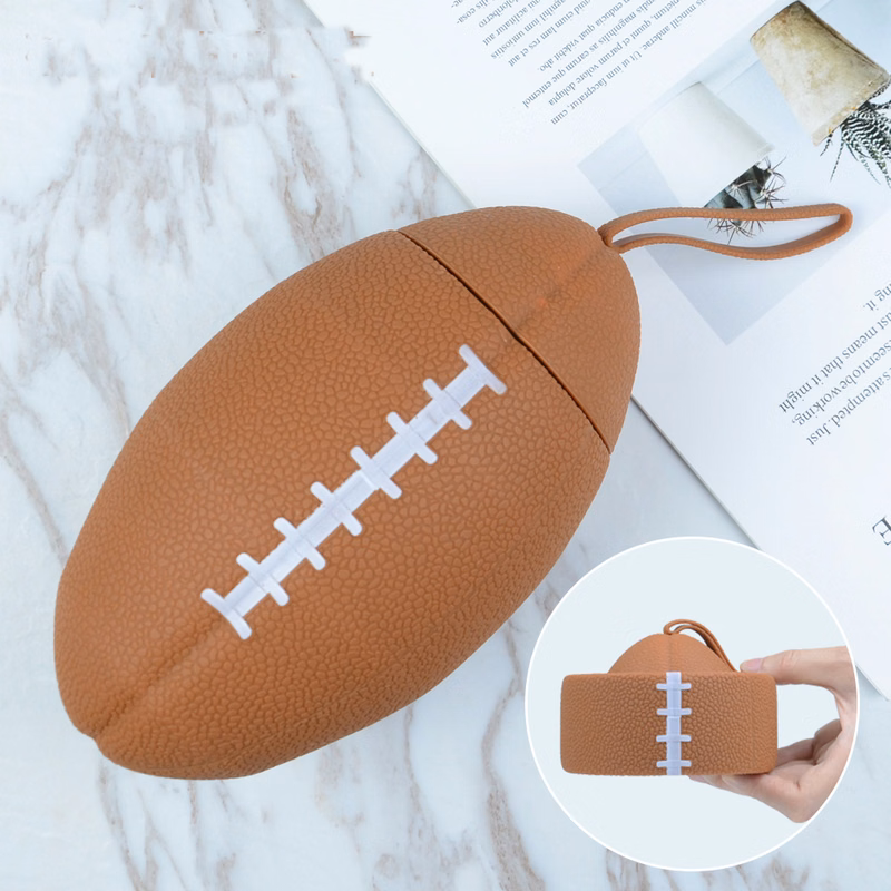Silicone Football Water Bottles