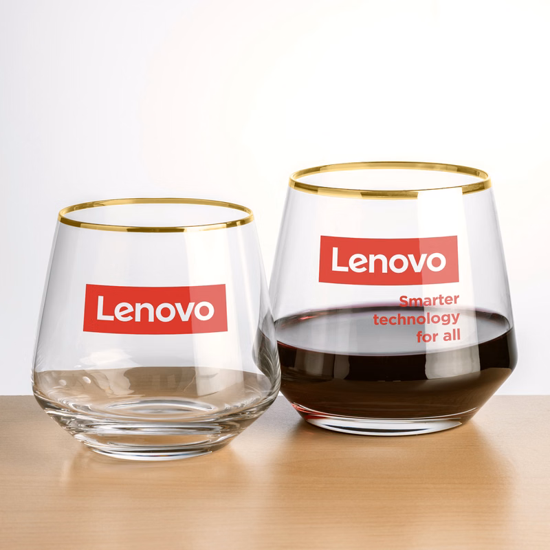 Tucson Gold Rim Stemless Wine - Imprinted