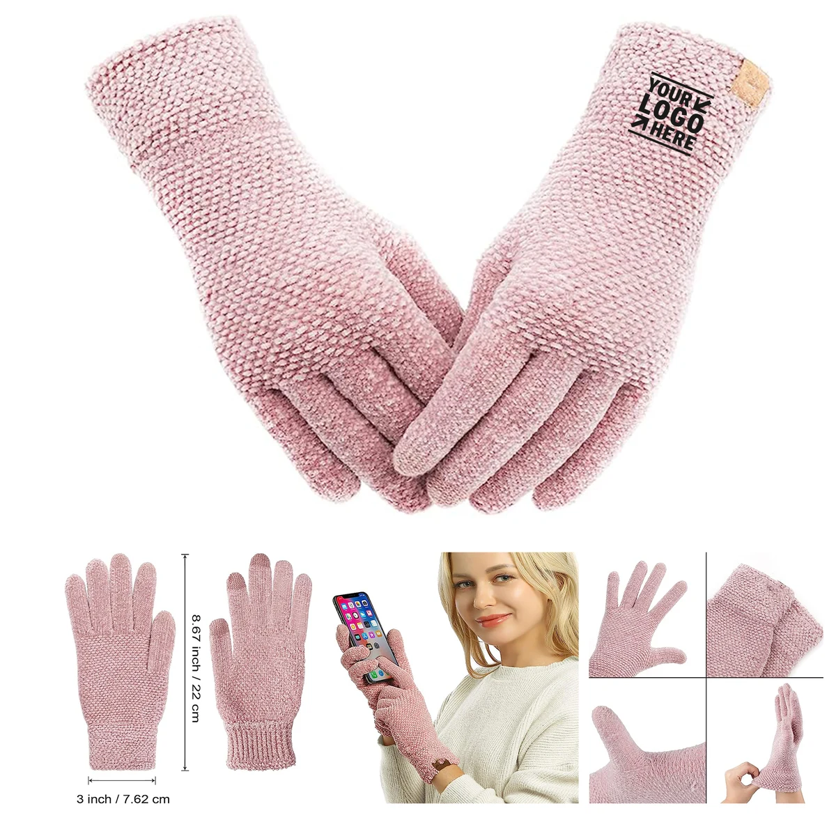 Women Winter Touchscreen Gloves 1