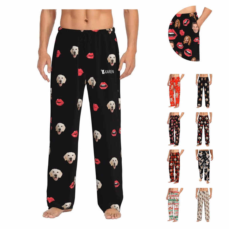 Custom Soft Polyester Pajama Pants w/ Pockets