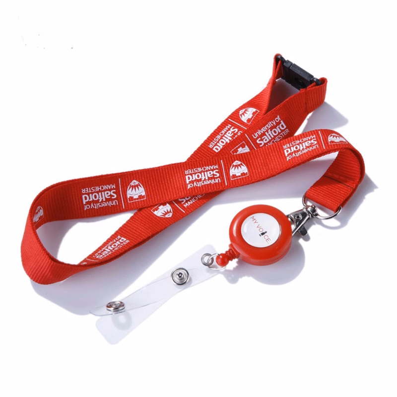 3/4" Breakaway Lanyard With Retractable Badge Reel