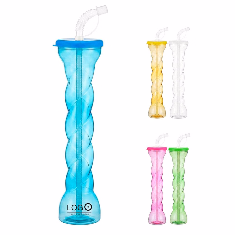 17 oz Party Yard Glass with Straw