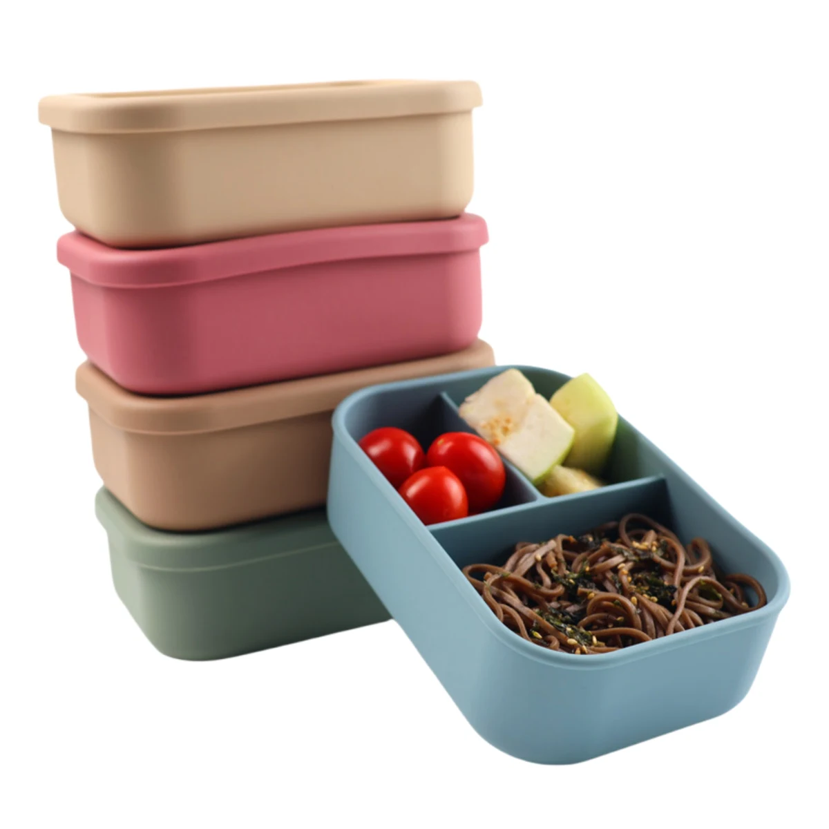 Eco-Friendly Reusable Silicone Lunch Box 1