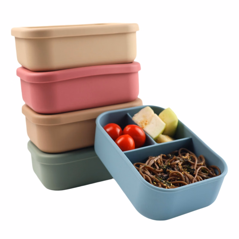Eco-Friendly Reusable Silicone Lunch Box