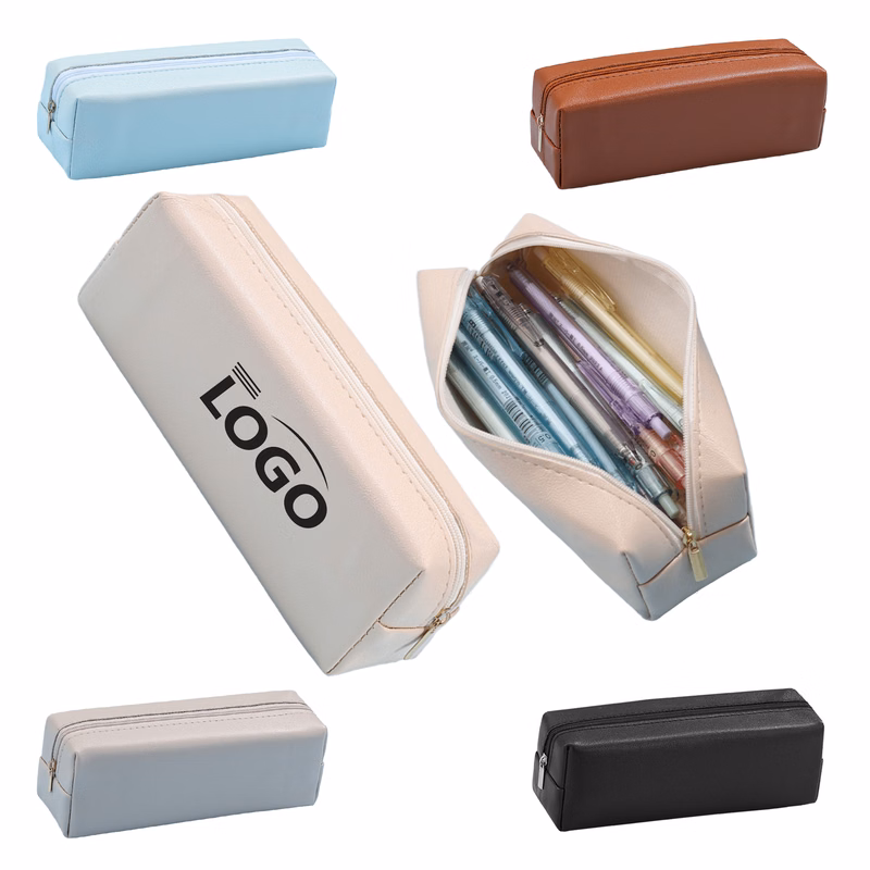 PU Zipper Pencil Case MOQ 50