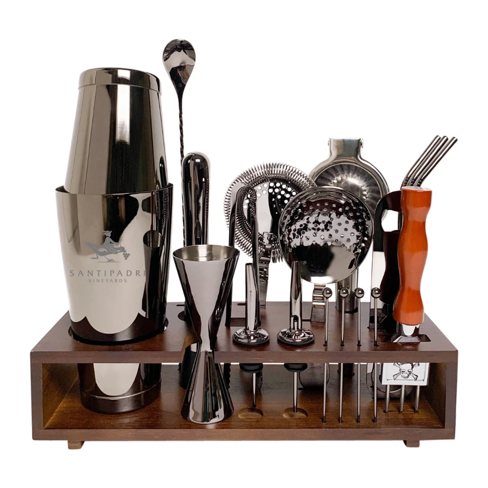 20-pc. Premium Bar Set & Stand 1