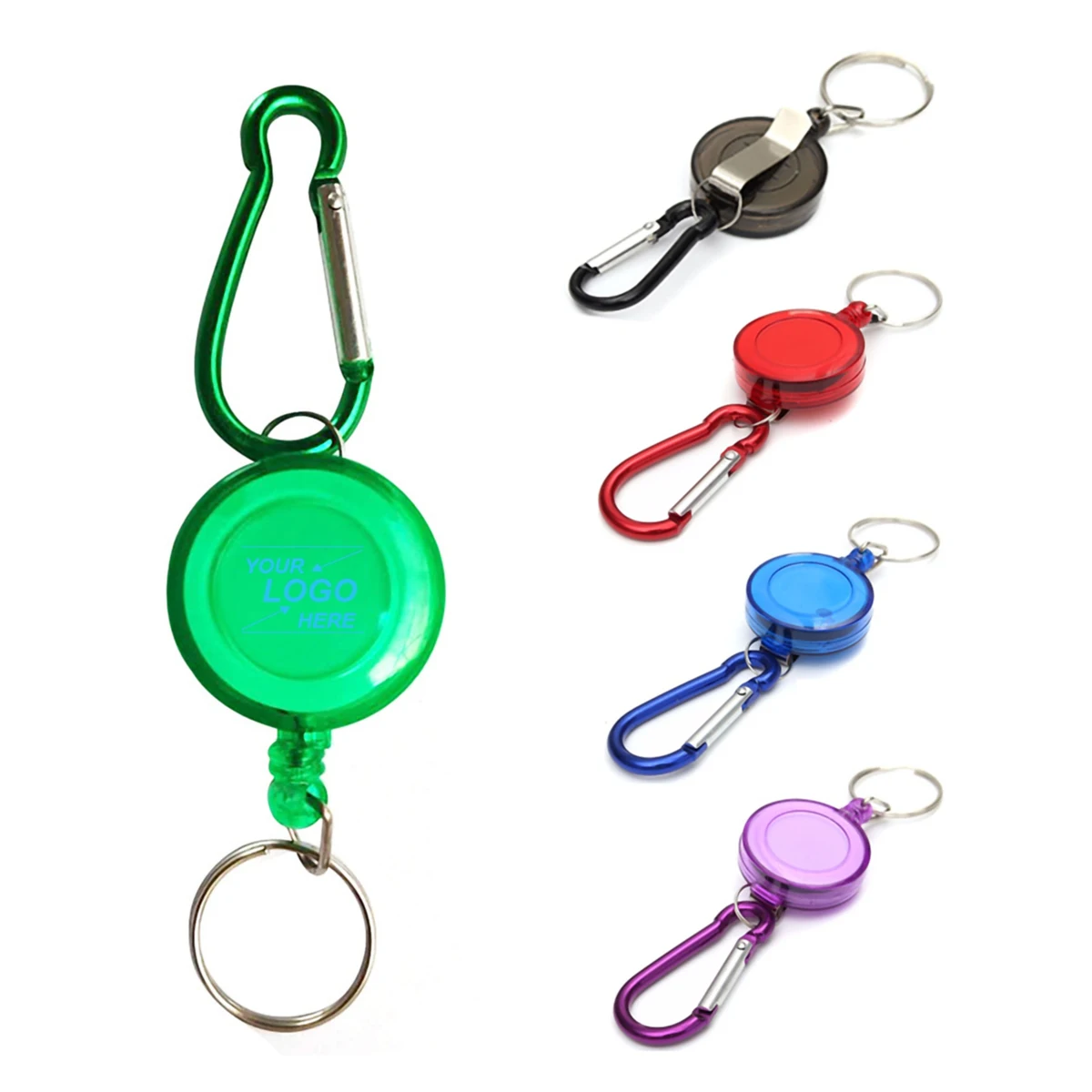 Retractable Keychain w/Carabiner Clip 1