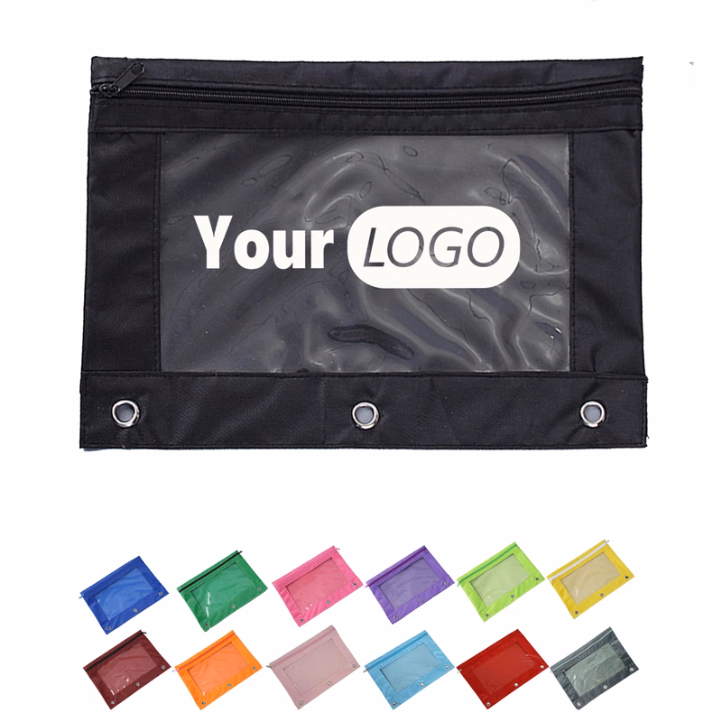 Oxford Fabric Three-Hole Pencil Pouch