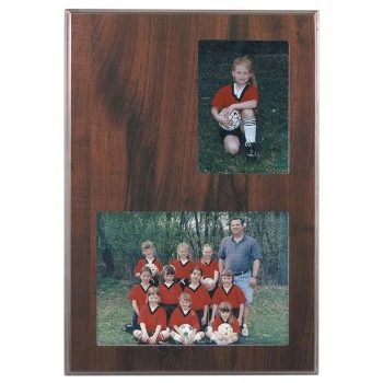 9" x 13" Cherry Finish Slide-In Frame Plaque 1