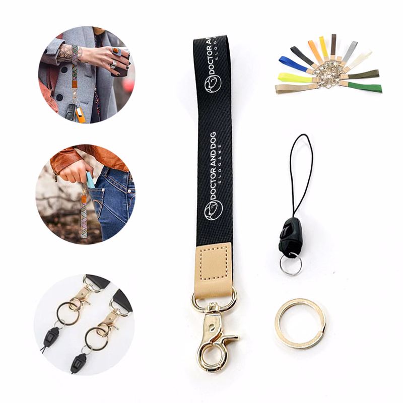 Polyester Wristlet Keychain