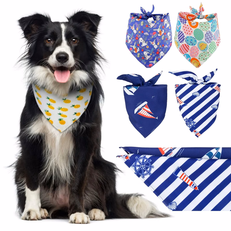 Graphic Print Triangle Pet Bandana
