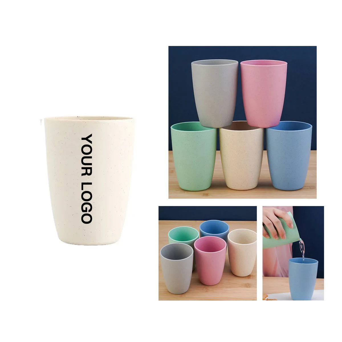 Eco Wheat Straw Drinking Cup 1