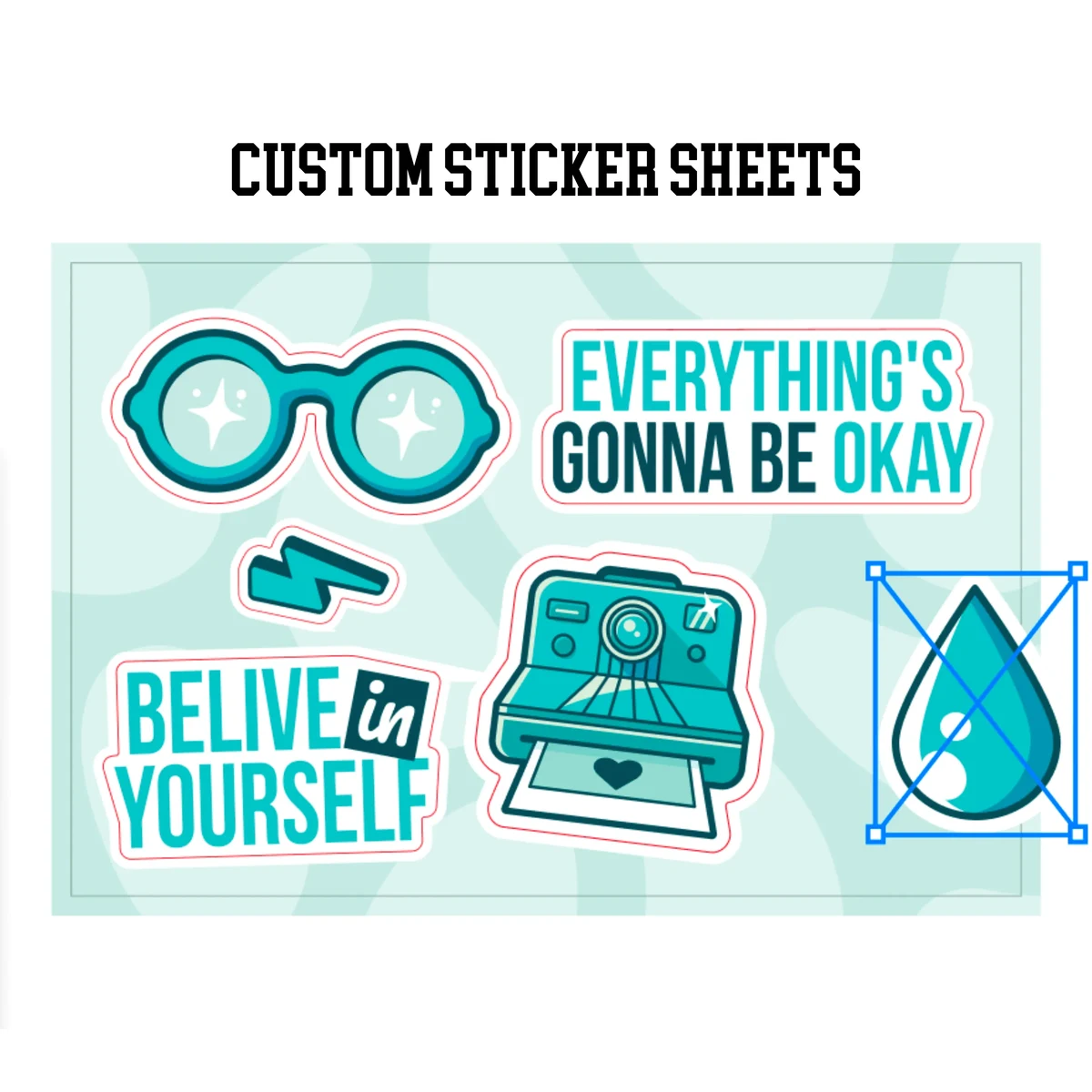 6"x4" Sticker Sheets with Matte Finish 1