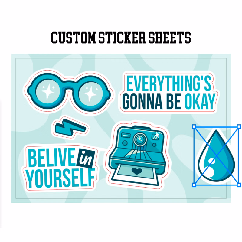 6"x4" Sticker Sheets with Matte Finish