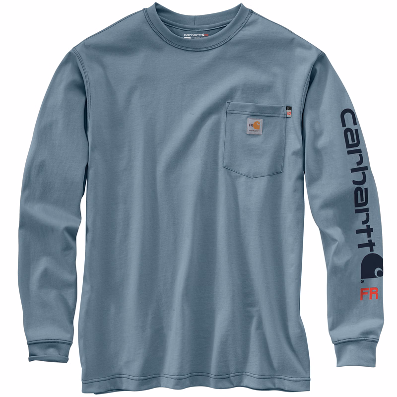 Carhartt Mens FR Force Irvine Loose LS Logo T-Shirt