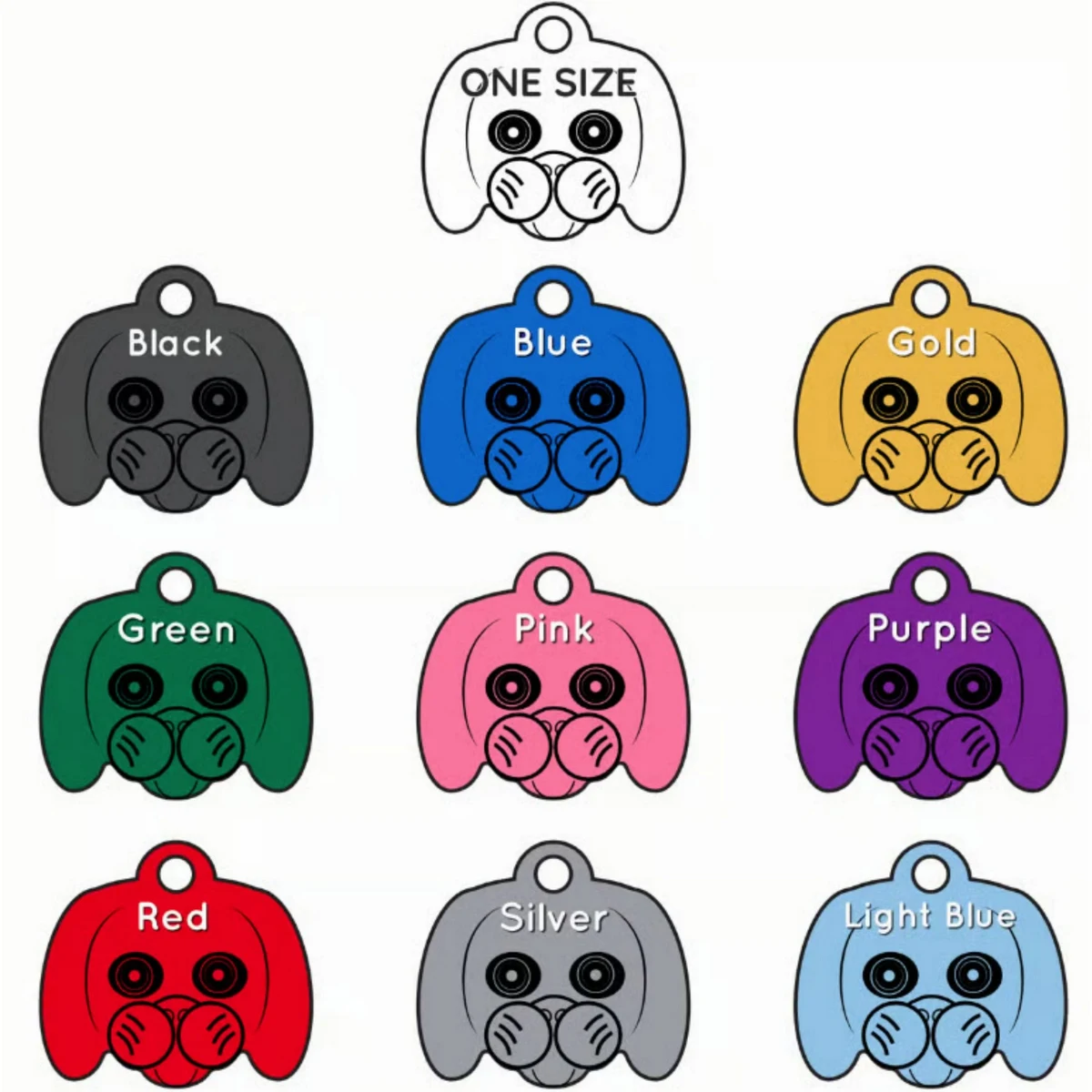 Dog Face Aluminum Tag - 100% MADE IN THE USA 1