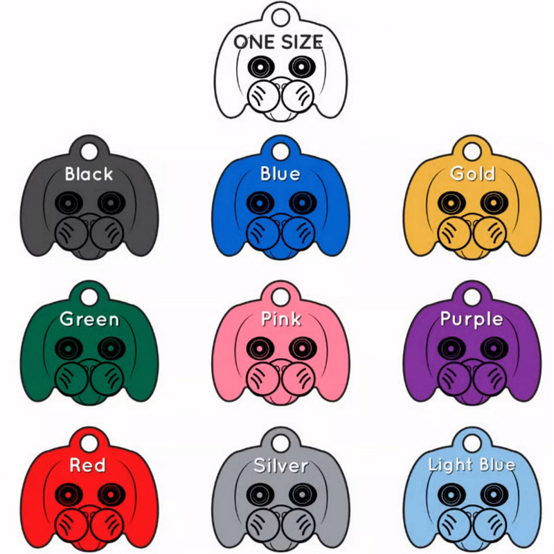 Dog Face Aluminum Tag - 100% MADE IN THE USA