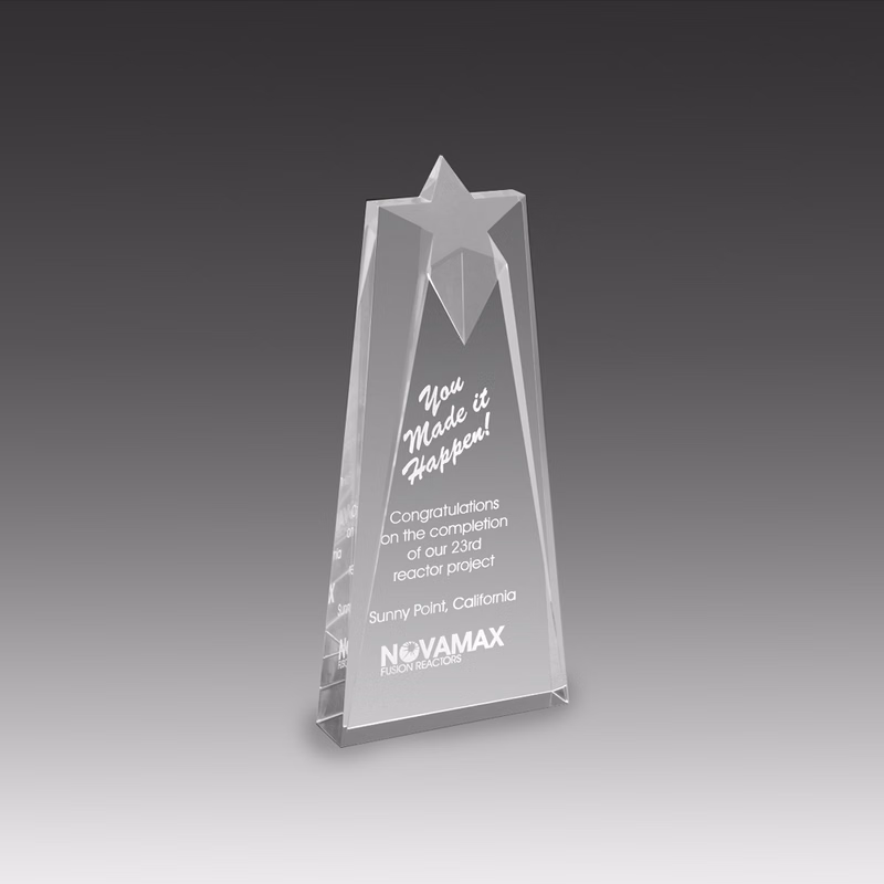 Star Crest Award (4"x9"x1")