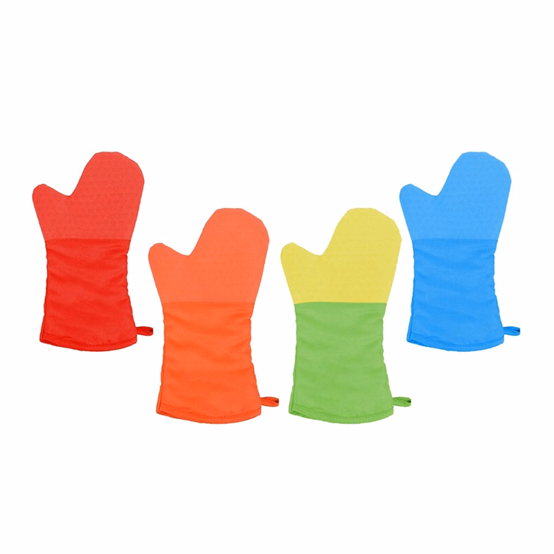 Silicone Baking Gloves w/Cotton Lining