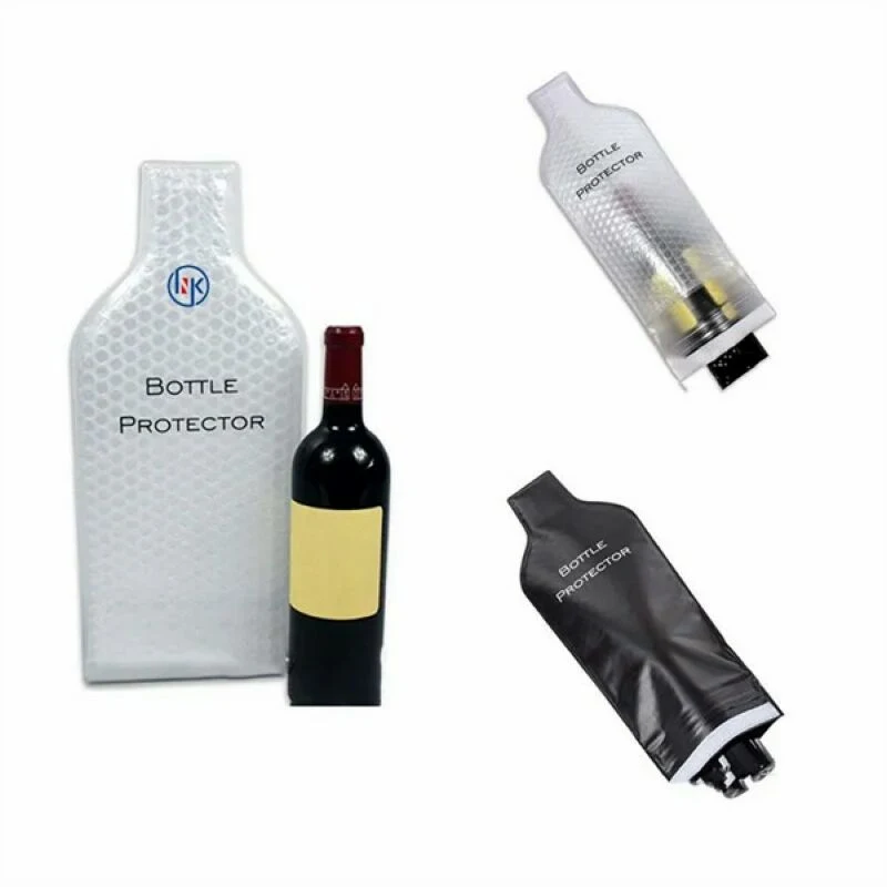 PVC Red Wine Bottle Protector Bubble Travel Bag 1