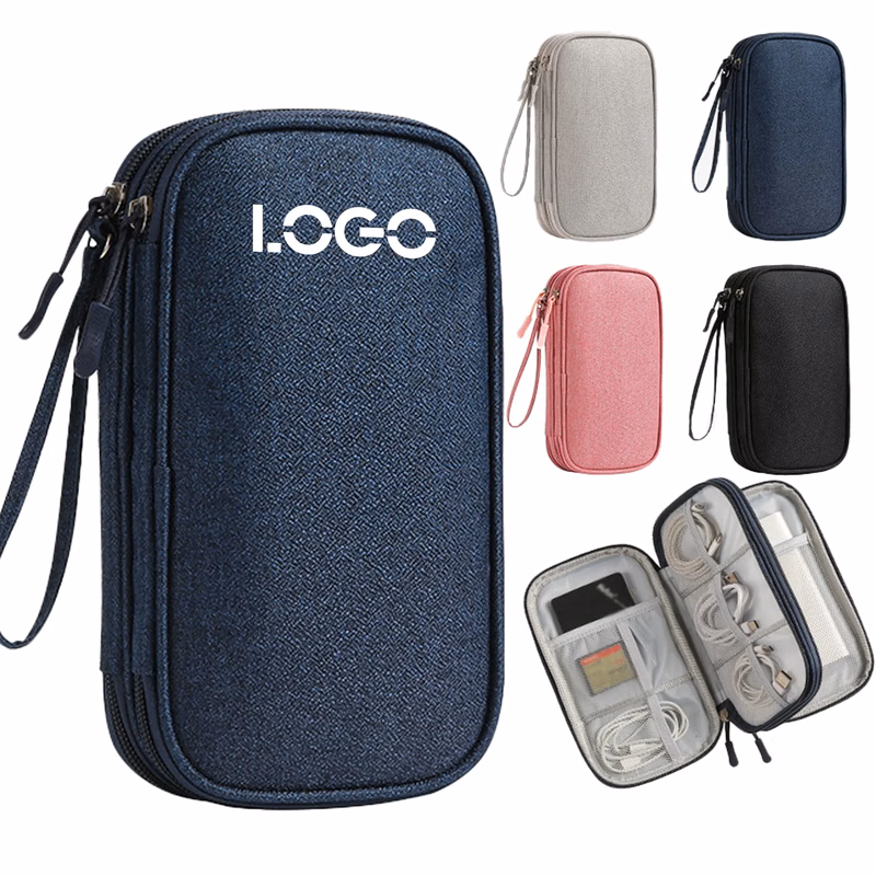 MOQ 10 Double Layer Accessories Organizer Travel Storage Bag