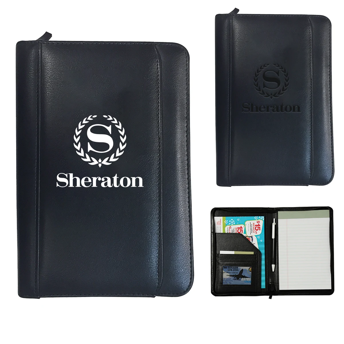 Conference Leatherette Padfolio with Zipper Closure 1