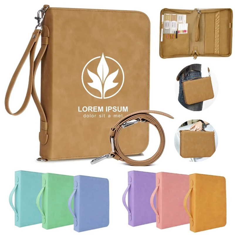 PU Leather Waterproof Large Bible Case for Women Carrying Book Case with Handle Bible Bags 1