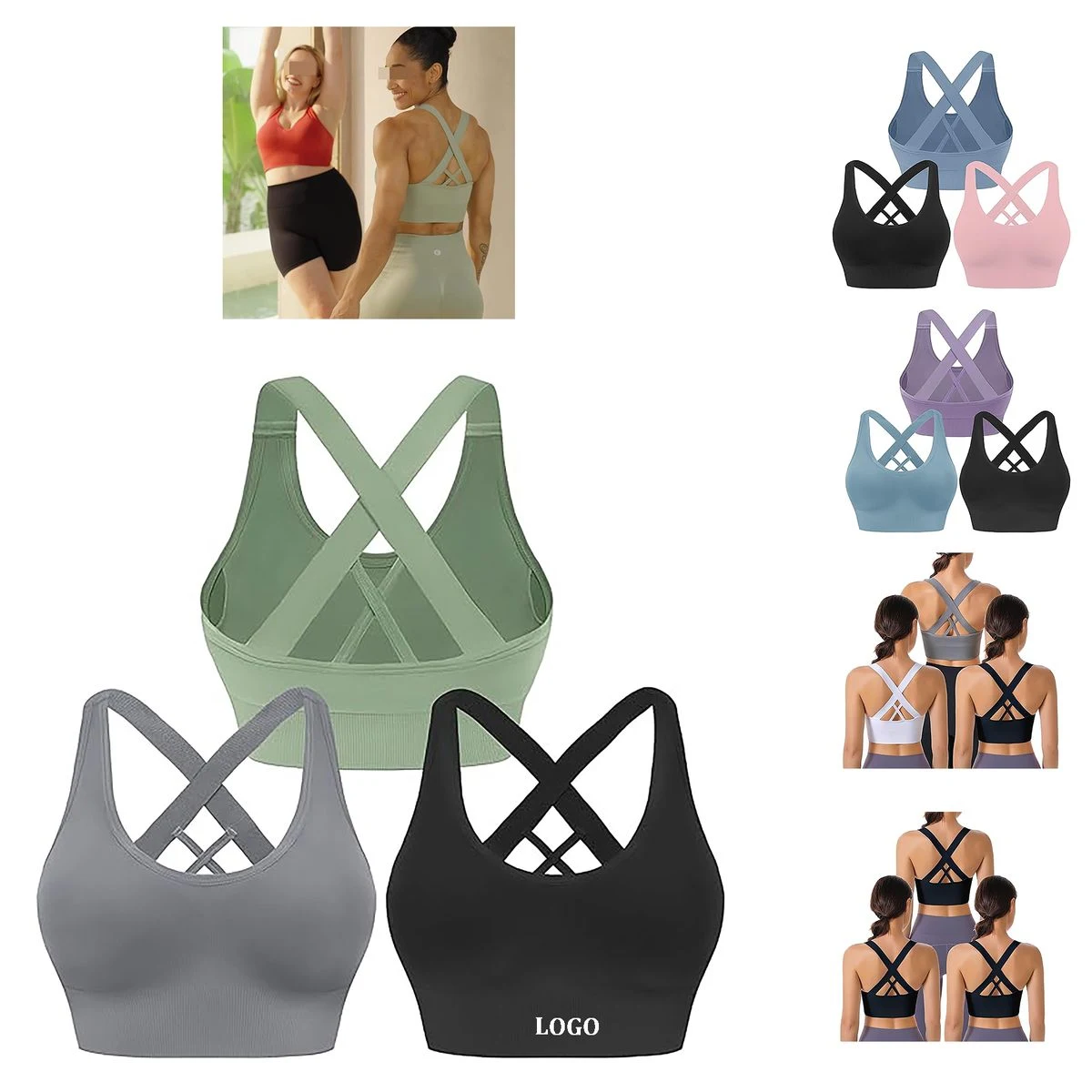 Women’s Strappy Sports Bra 1