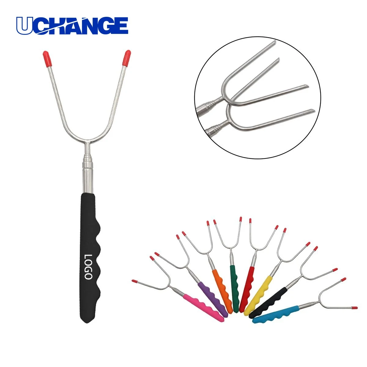 Telescopic Grill Fork Tool for BBQ 1