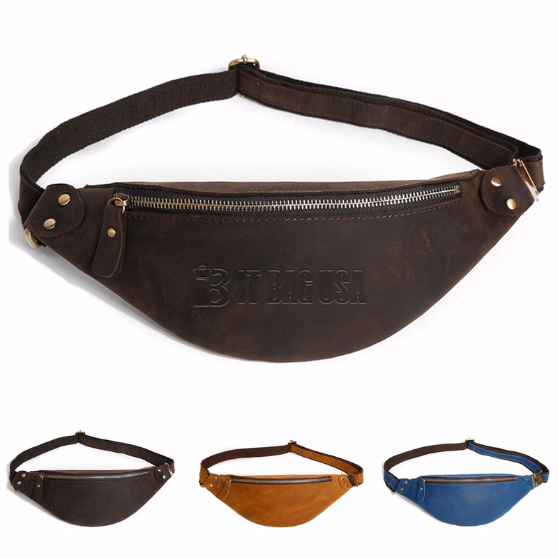 Small Leather Waist Bag