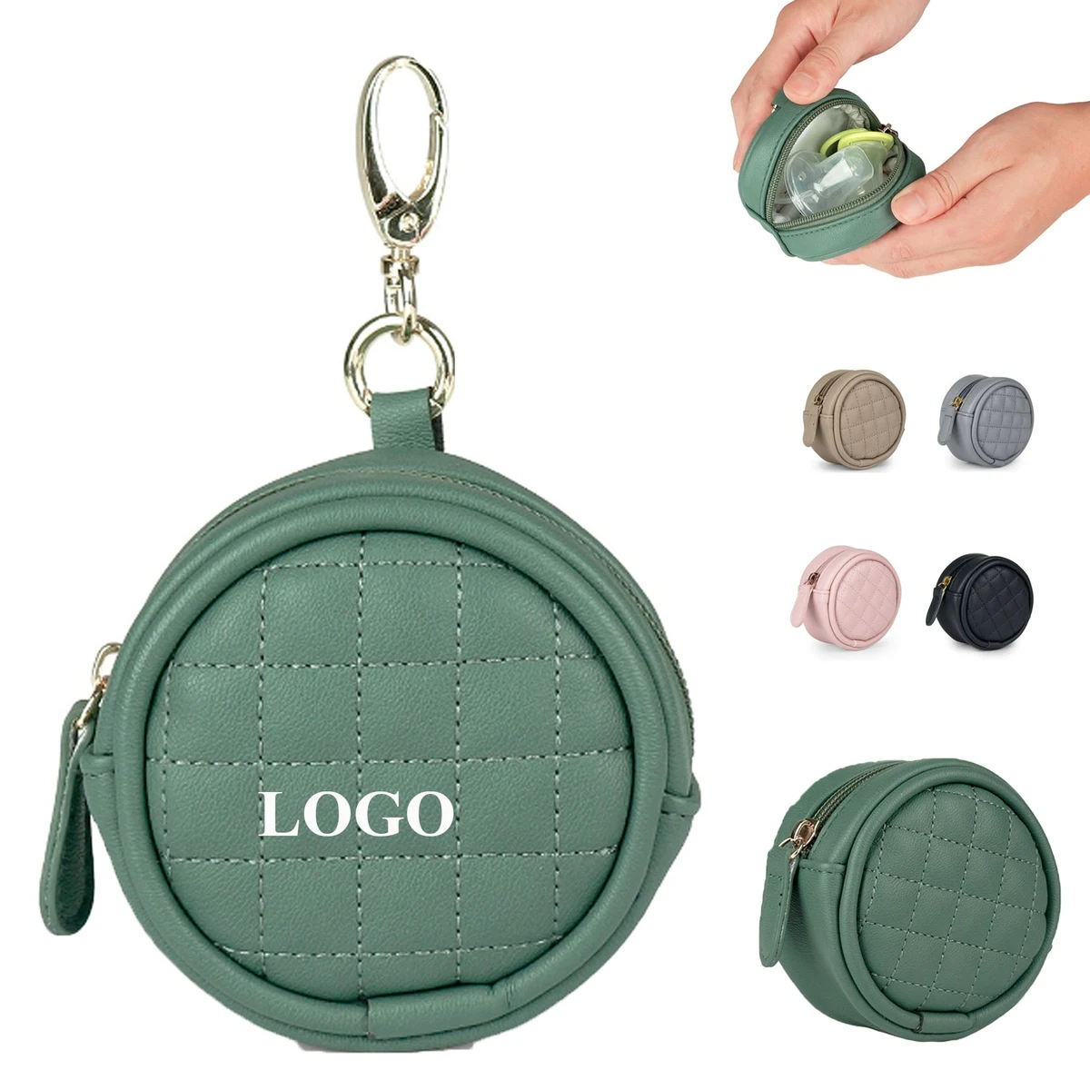 Pacifier Holder Case With Clip 1