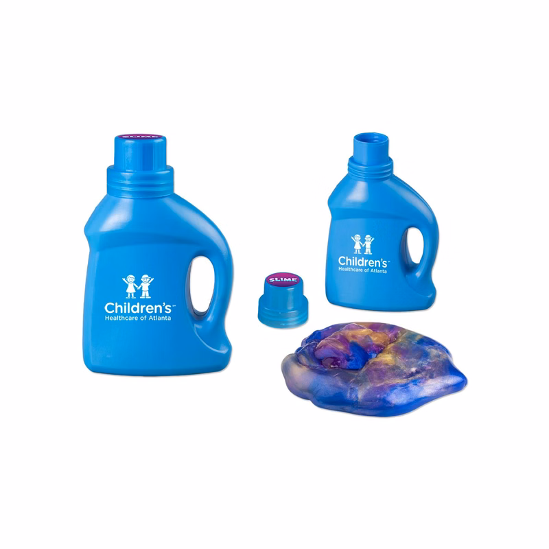 Multi-Color Slime in Laundry Detergent Container