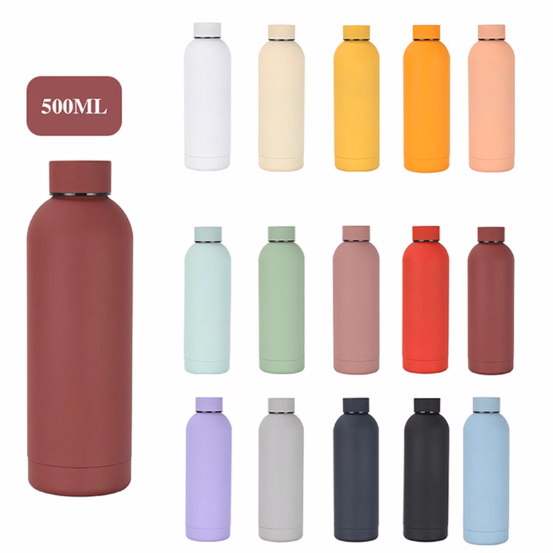 16oz Stainless Steel Sports Bottle with Small Mouth