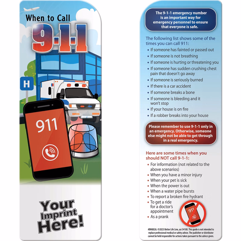 Bookmark - When to Call 9-1-1