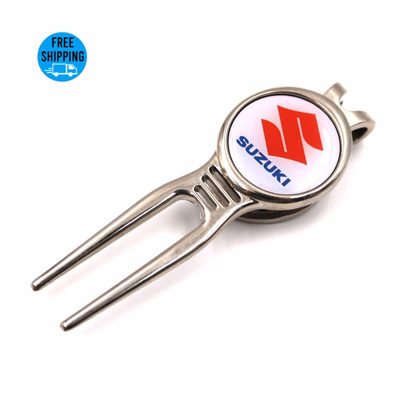 Zinc Alloy Golf Divot Repair Tool with Ball Marker