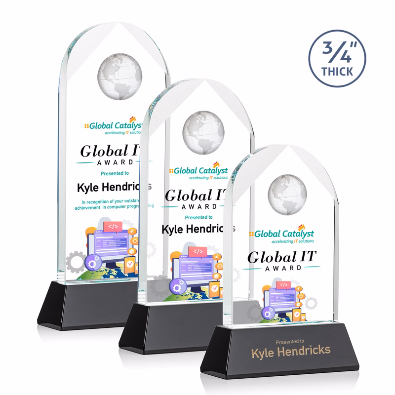 Blake Globe VividPrint™ Award on Newhaven - Black
